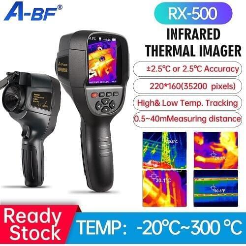 A-BF RX-500 Handheld Thermal Imaging Camera Infrared Thermal Imager Industry Thermometer HD Floor Wall Heating Pipe Test