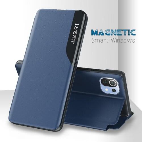 For Xiaomi Mi11 Lite case Smart Magnetic Leather Flip Case For Xiaomi Mi 11 Lite 11Lite Mi11Lite Book Stand Phone Cover Coque