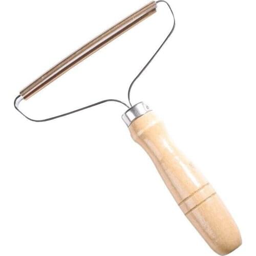 Wooden Portable Lint Remover Pet Hair Remover Manual Lint Roller Sofa Clothes Cleaning Lint Brush Fuzz Fabric Shaver Brush Tool