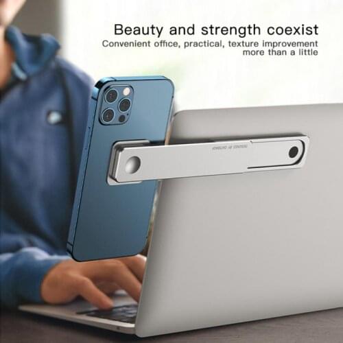 Phone Holder Laptop Side Mount Clip For Dual Screen Magnetic Adjustable Bracket Dual Monitor Clip Adjustable Phone Stand