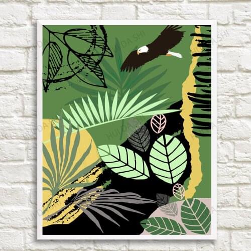 Childrens wall print,Jungle,Botanical Illustration,Jungle Print, Tropical, Home Decor, Dorm Wall Art, Kids art,Botanical Print