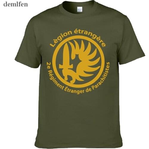 New French Foreign Legion Special Forces War Army T-shirt Men Cotton Short Sleeve T Shirt Tees Tops Homme Camisetas