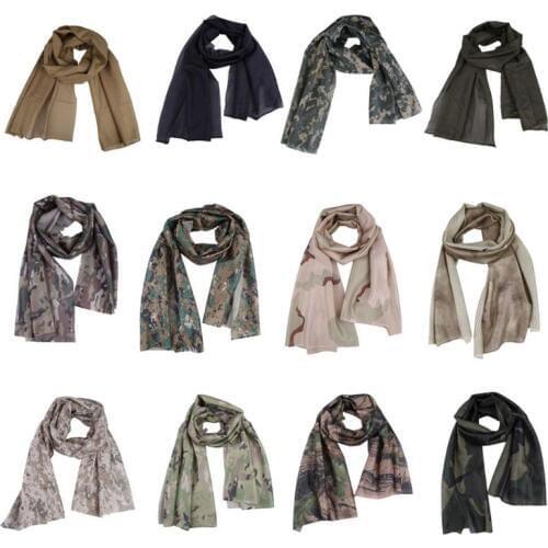Camo Mesh Scarf Outdoor Jungle Muffler Breathable Headband Tactical Outdoor Climbing Sport Accessories Hot Scraf New Cam12Colors