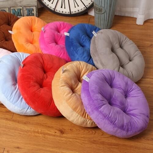 Round Cushion Thicken Chair Office Student Tatami Rattan Chair Mat Floor Sedentary Floor Home Butt Mat