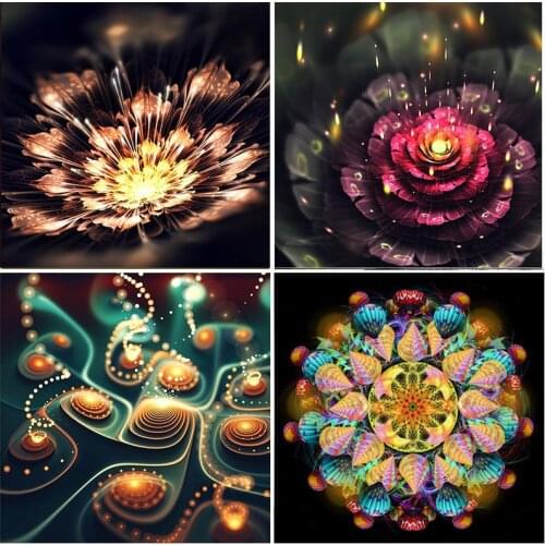 Mandala Flower 5D Diamond Painting Kit Embroidery Mosaic Cross StitchRhinestones Decor Full Square Round Drill Art Home Handmade