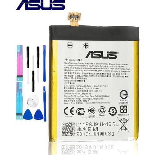 Original ASUS High Capacity C11P1324 Battery For ASUS ZenFone5 A500G Z5 T00J c11P1324 2050mAh + Tools
