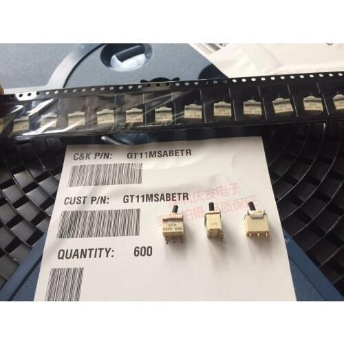 Original new 100% GT11MSABETR toggle switch 0.4VA 20V micro dial patch 3pin 2 gear