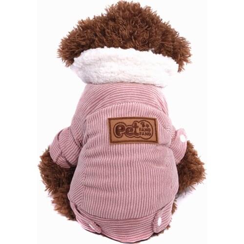 French Bulldog Coat Jacket Pug Clothes Winter Pet Clothing Outfit Thicken Warm Dog Costumes Poodle Pomeranian Schnauzer Clothes