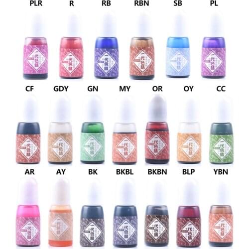 95AB UV Resin Pigment DIY Epoxy Resin Crafts 20 Colors High Concentration Colorant Jewelry Making Ink Painting Effect Findings