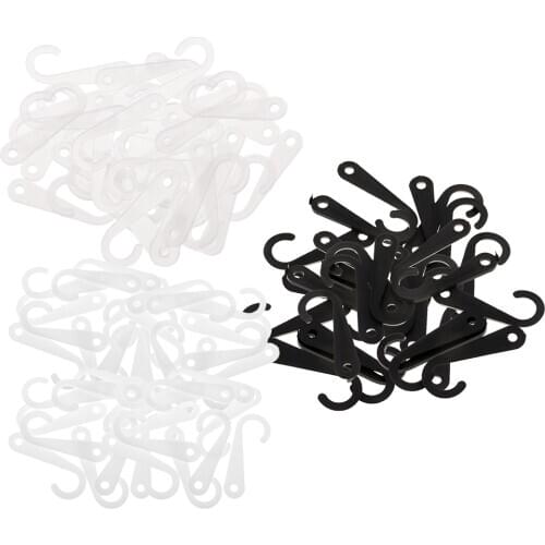 50 Pieces Plastic J Hooks Hanger for Socks Retail Clothes Display Hanger Accessories