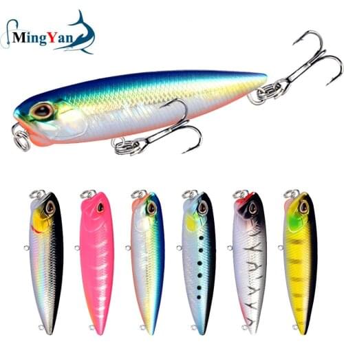 1pcs Floating Pencil Bait 6.5cm/5.5g Jerkbait Artificial Plastic Hard Bait Crankbait Bass Fishing Wobblers Carp Fishing Tackle