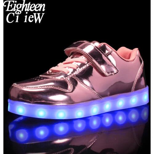 Glowing Sneakers for Girls illuminated Sneakers Luminous Sneakers Kids Led Shoes Glowing Sneakers with Charging zapatos de luces