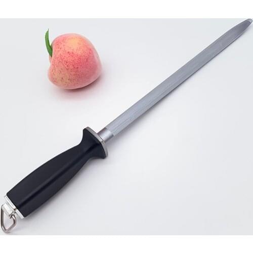 12'' Professional Chef Knife Sharpener Rod Sharpening Stick musat Honing Steel For Kitchen Knife And Stainless Steel Knives