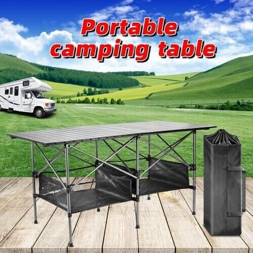 Outdoor Picnic Folding Table Camping Box Table Outdoor Folding Table Camping Kitchen Table Tourist Table Folding Dining Table Po