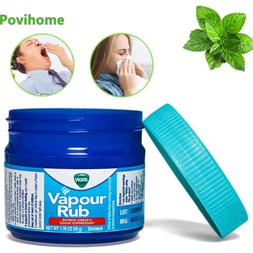 1Pcs 50g Mint Cooling Ointment Anti-itching Cream Relief Cold Dizziness Headache Nasal Congestion Mosquito Bites Medical Plaster