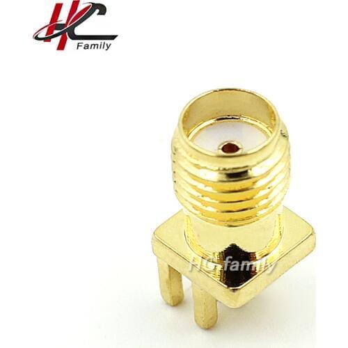 1pc SMA Female Jack Solder Edge PCB Straight Mount Gold plated RF Connector Receptacle Solder