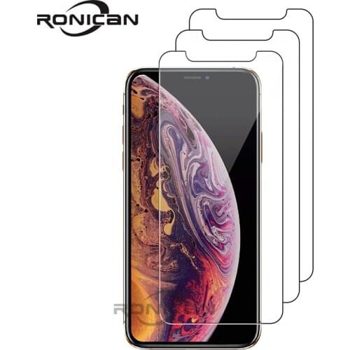 3 Pcs For iPhone XR X XS Max 6 6s 7 8 Plus Tempered Glass Screen Protector Protective Glass Film 11 Pro Max 5 5S SE 2020 Case