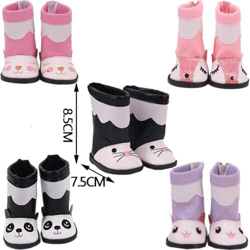 7 cm Doll Shoes For 18 Inch American Doll Girl Toy 43 cm Born Baby Reborn Clothes Accessories Items Nenuco Our Generation