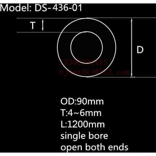 99.5%Al2O3 Heat Resistant Furnace Corundum Tube OD90*ID80*L1200mm/High Temperature Laboratory Tube Furnace Use Alumina Tube