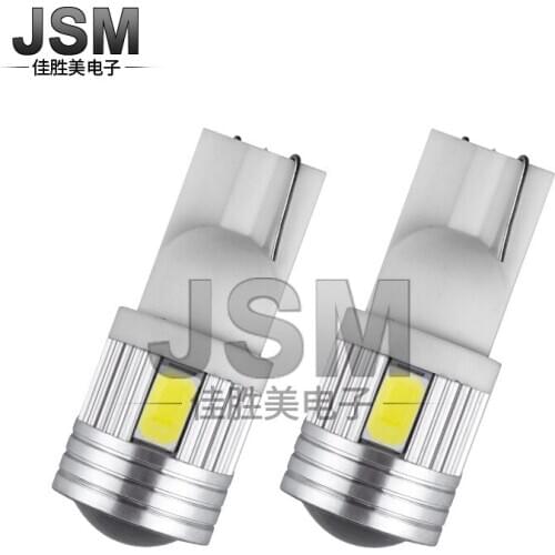 Automobile Ledw5w T10-5630-6smd Side Lamp License Plate Lamp Foreign Trade Hot Sale Small Lamp Lamp Manufacturer Car Led Light