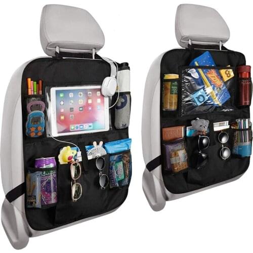 Car Organizer Enhanced Car Seat Organizer with Holder 9 Pockets Road Trip Essentials for Kids Car Seat Back Storage Organizer