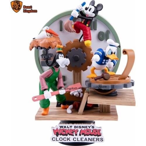Beast kingdom Disney Mickey Mouse Donald Duck Clock cleamers Garage Kits Model Kits Collection Gift Toy
