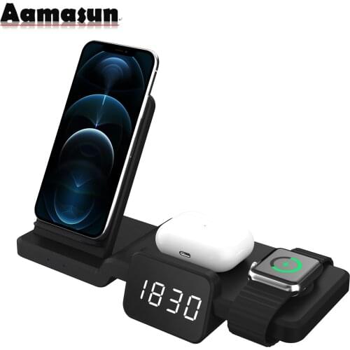 Qi Wireless Charger for Apple Watch 6 5 4 3 Fast Charging Dock Station for IPhone 8 Pus X XS XR 11 Pro MAX 12 Charging Station