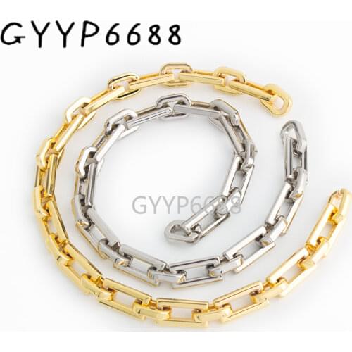 1-5 pieces 3mm thick 10mm width 2 colors Zinc Alloy K gold/Silver alloy bag chain for Diy Parts Straps Bag