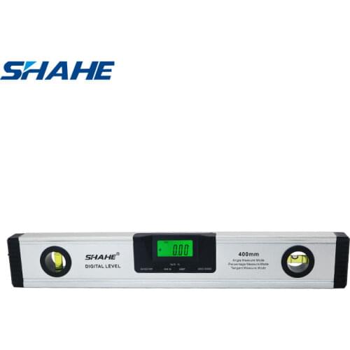 Shahe 400mm Magnetic Digital Protractor Angle Finder Inclinometer electronic Level 360 degree Aluminum Alloy Bubble Spirit Level