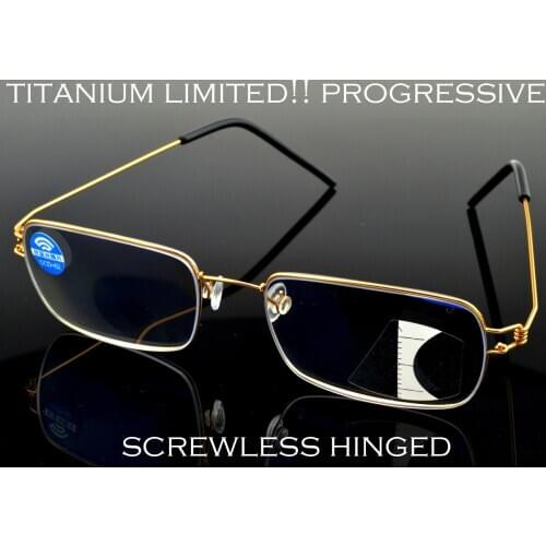 Clara Vida Limited! Designer Screwless Gold Titanium Alloy Anti Harmful Light Reading Glasses With Case For Men Women +1 +1.5 +2