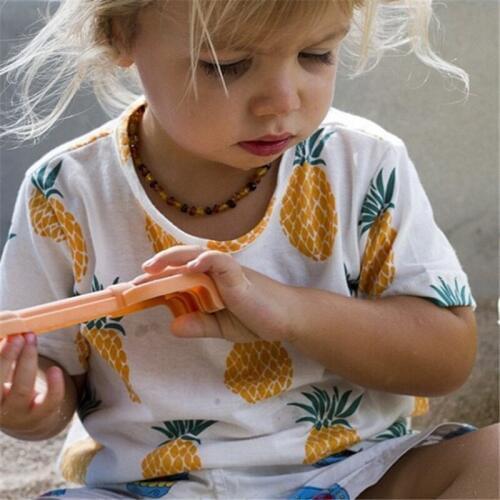 Baby Boys Girls Cratoon Pineapple Pattern Short Sleeve T Shirts Kids Summer Tee Tops Clothing