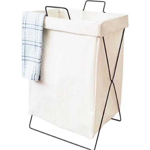 Foldable Dirty Laundry Basket Waterproof Fabric Storage Basket For Clothes Toys Household Bathroom Laundry Organizer Bags