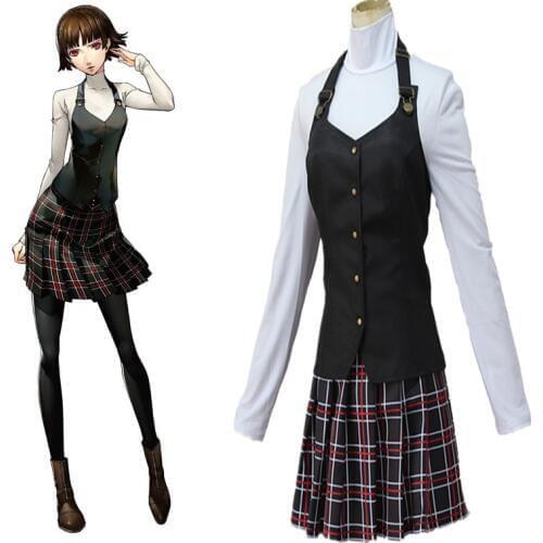 Game Persona 5 Cosplay Costumes Queen Makoto Niijima Uniform Full Set Cosplay Costumes Halloween Party Women Cosplay Costume P5