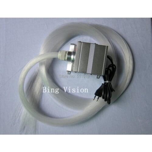 Twinkle star ,3x3w cree led ,400 Sstrands end glow PMMA LED fiber optic star ceiling kit, + indoor wall moon