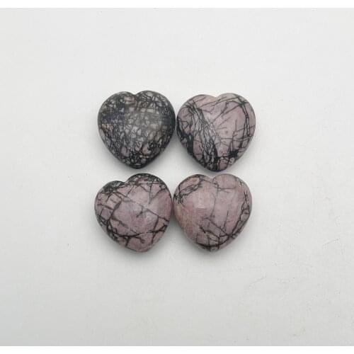 Fashion natural stone Rhodochrosite 30MM Heart type Ornaments Watch and play charm Accessories no hloe no Pendants