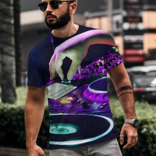 2021 New Style 3D Graffiti Pattern Printing Hip-hop Cool Handsome Plus Size Adult T-shirt 3D Printing