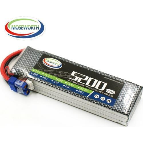New 3S 11.1V 5200mAh 40C RC Toy Lipo Battery For RC Airplane Quadcopter Boat Truck Drone Car Helicopter Batteries LiPo 11.1V