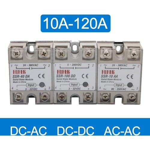 SSR DC TO AC Single Phase Solid State Relay 10A 25A 40A 60A 80A 100A 120A 200DD 240DD DC-DC