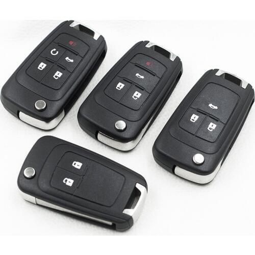 2/3/4/5Buttons Flip Folding Remote Key Shell For Buick Excelle GT XT Verano La Crosse Regal With Logo Free Shipping