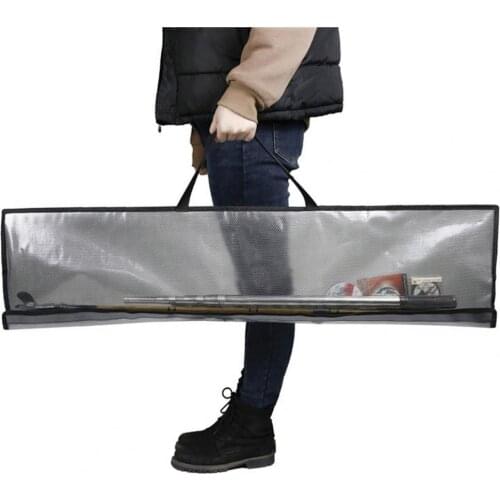 Fishing Bag Large Capacity Waterproof PVC Transparent Fishing Tackle Carrier Fishing Accessories
