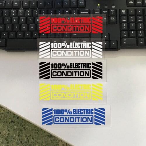Reflective Car Sticker 100% Electric Accessories Decals Vinyl Cover Scratches Waterproof Motorcycl Drop Shipping 15cmx4cm