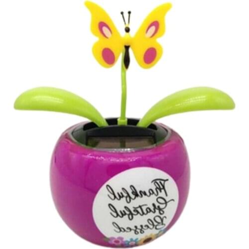 Sunflower Solar Dancer Figure, Solar-Powered Dancing Office Desk Decor 97BC