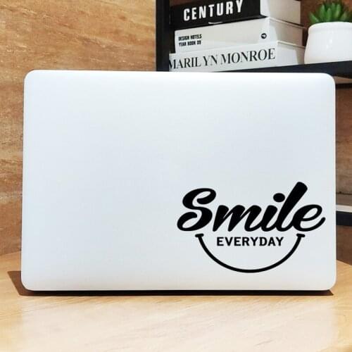 Smile Everyday Creative Decal Laptop Sticker for Macbook Pro 16" Air Retina 11 12 13 15 inch Mac Book 14" Notebook Partial Skin
