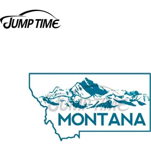 JumpTime 13 x 3.3cm For Montana Mountains Funny Travel Car Stickers Car Accessories Laptop Motorcycle Camper Waterproof Decal