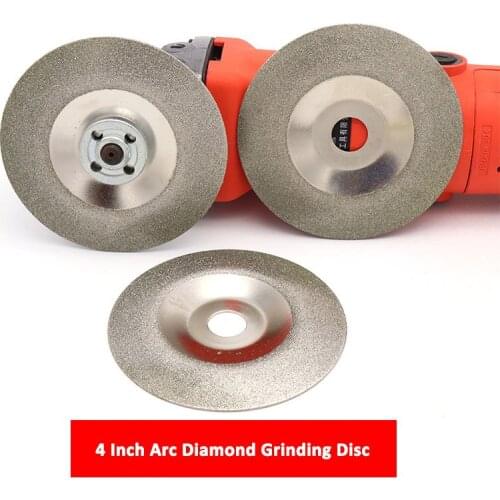 1PCS 4" 100mm Arc Diamond Grinding Cut Off Disc 80-180 Grit Hole 30mm ​Glass Marble Ceramic Angle Grinder Wheel