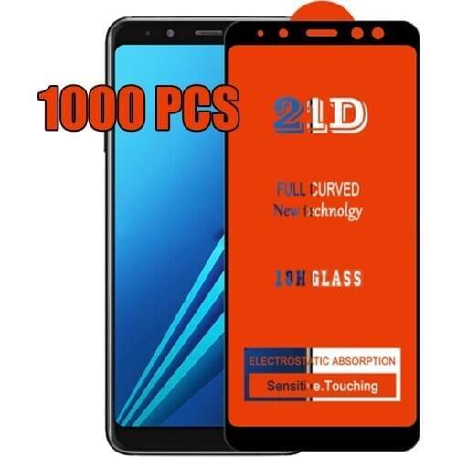 1000pcs 21D Tempered Glass Film Guard Screen Protector Full Glue Coverage For OPPO A93 A94 A95 A72 A73 A74 A35 A53 A54 A55 F19