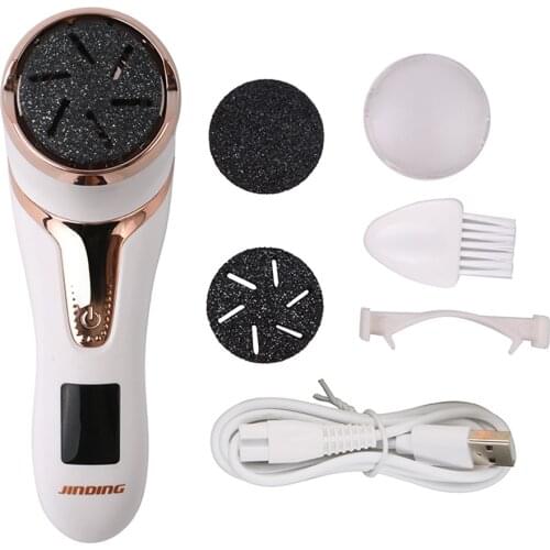 3 Grinding Head Waterproof Portable Electric Foot Callus Remover Rechargeable Callous Remover Foot File Pedicure Tools Foot Care