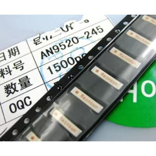 50PCS/LOT AN9520-245 antenna 2.4G Bluetooth wifi antenna ceramic patch 9mm SMD built-in antenna RAINSUN New original