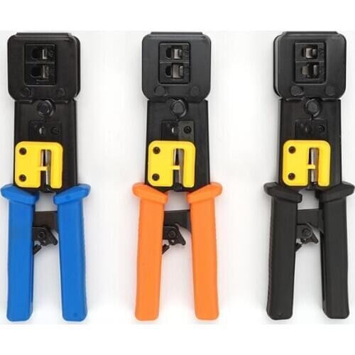 50pcs/lot Networking Pliers RJ45 RJ11 Crimping Cable Stripper Crimper RJ45 Pressing Line Clamp Pliers