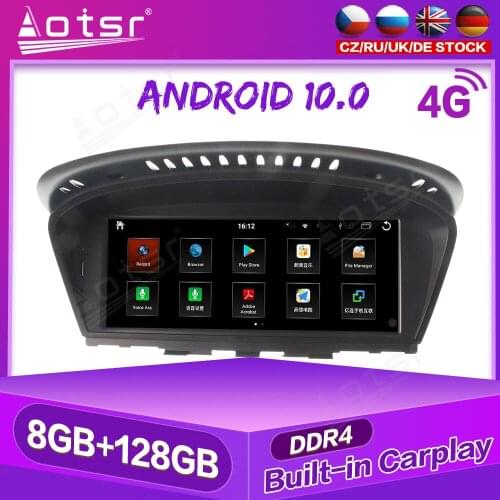 8+128G For BMW E90 / E60 2003- 2009 Android Car GPS Navigation Multimedia Player Auto Stereo Radio Tape Recorder carplay 4G SIM